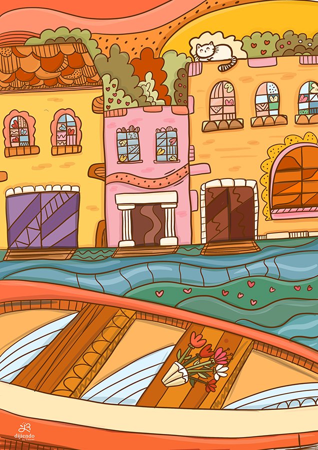 Ilustración artística de Dijiendo By Raquel Abal Design 