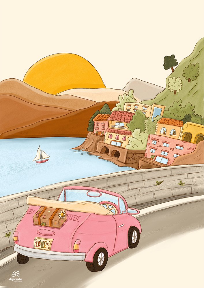 Ilustración artística de Dijiendo By Raquel Abal Design 