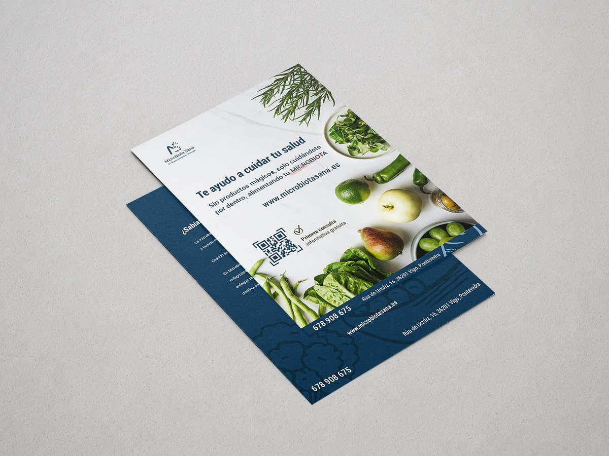 imagen del flyer de microbiota sana