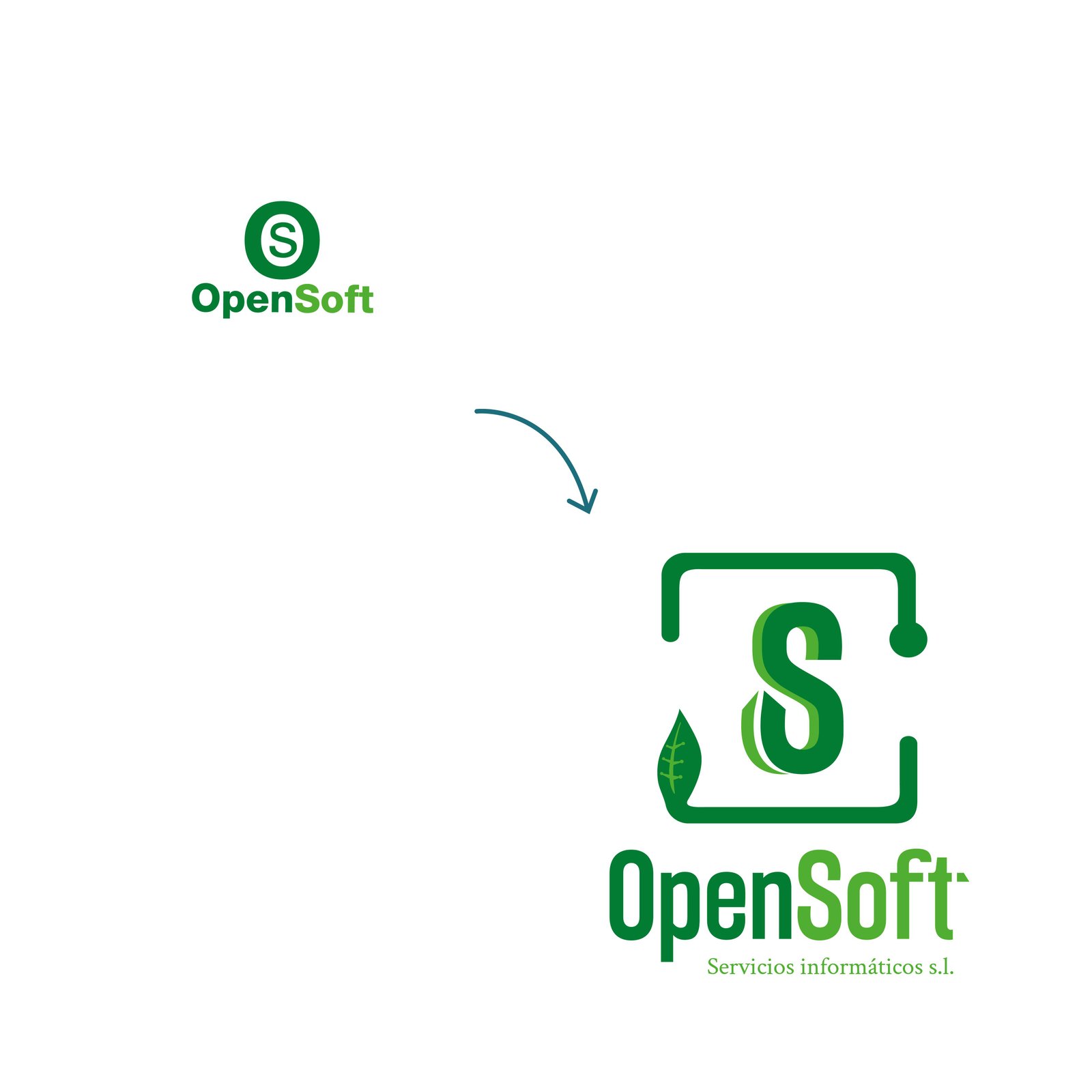 imagen del rebranding de la logomarca de opensoft