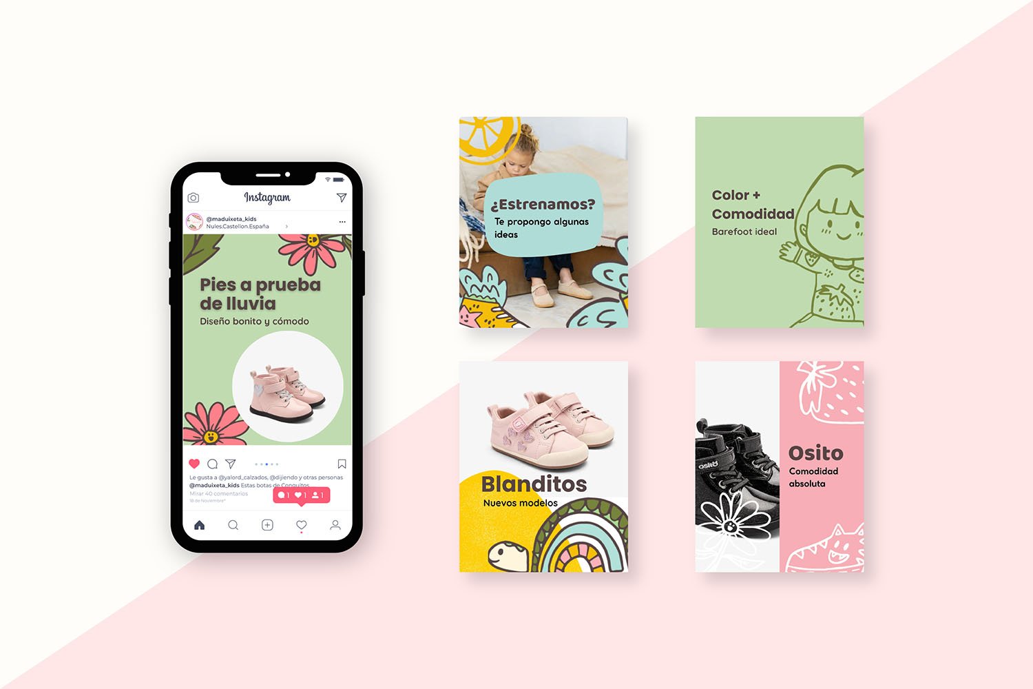 imagen del diseño de social media de maduixeta kids